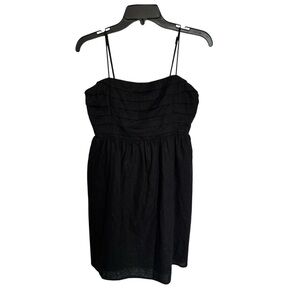 Express Black Ruched Mini Sundress Spaghetti Strap